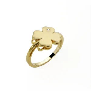 Anel Trevinho da Sorte 3D com aplicação de zircônia