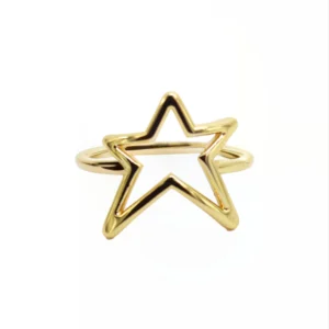 Anel Minimalista estrela cadente