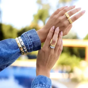 Anel Luciana Base reta com abertura