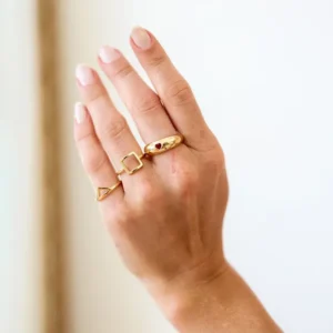 Anel Minimalista Triangulo Médio