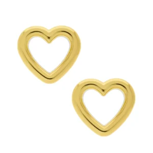 Brinco de Coração Vazado Liv