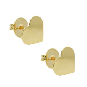 Brinco Minimalista Coração Pietra