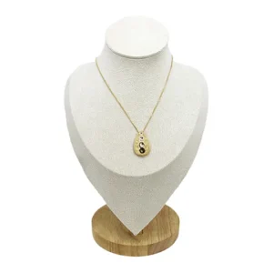 Colar Minimalista Gota Metal Martelada