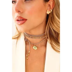 Chocker fio de poliester Lucky