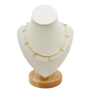 Chocker com pingos de zircônia Alice