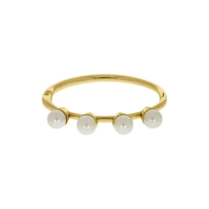 Bracelete Rigido com Pérolas Melina