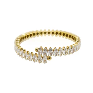 Bracelete Maleável Cravejado Paula